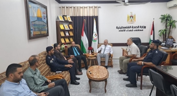 نيابة الوسطى الجزئية تنظم زيارة إلى مستشفى شهداء الأقصى في المحافظة الوسطى