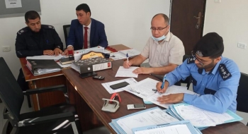 التفتيش القضائي يجري جولات تفتيشية علي مركزي شرطة النصيرات و دير البلح
