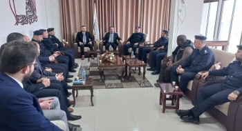 نيابتَي غزة الأولى والثانية تستقبلان محافظ غزة والوفد المرافق له