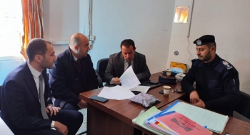 نيابة غزة الجزئية الثانية تُجري زيارة تفقدية لمركز شرطة الرمال