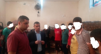 نيابة شمال غزة الكلية تتفقد النزلاء بمركز إصلاح وتأهيل الشمال