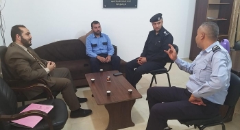 وكيل نيابة المرور بغزة ومدير شرطة المرور  يؤكدان على  تجويد وحسن ادارة الملف الجزائي والتشدد مع  المستببن بالحوادث المرورية الخطرة