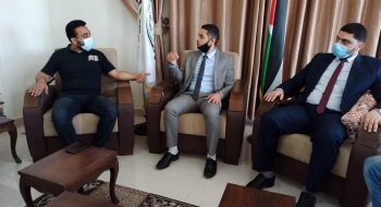 مدير نيابة غزة الأولي يستقبل مدير مكافحة المخدرات بالمحافظة