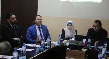 تمهيدا لافتتاح مركز استقبال الجمهور في سرايا نيابة غزة