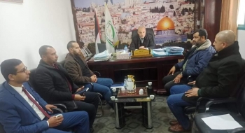 نيابة الوسطى الجزئية تعقد اجتماعاً مع المباحث العامة بالمحافظة الوسطى