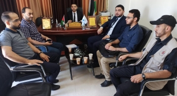 مدير نيابة غزة الاولي نفتخر ونعتز بطاقات شبابنا في المعمل الجنائي وهندسة المتفجرات 