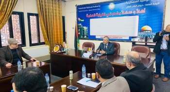 النائب العام يستقبل وفد من محامي محافظة رفح لتهنئته بتوليه المنصب الجديد