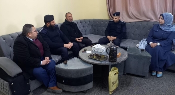 مدير نيابة رفح الجزئية يُجري زيارة لإدارة شرطة بلدية رفح