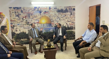 رئيس نيابة تنفيذ الأحكام  يناقش مع رؤساء النيابة آليات النهوض  بأرشفة الملفات الجزائية الكترونياً