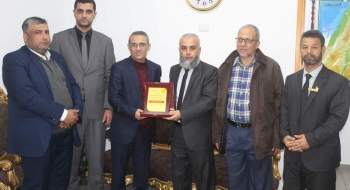 نيابة خانيونس الجزئية تستقبل إدارة شركة توزيع الكهرباء فرع خانيونس