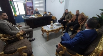 نيابة خانيونس الجزئية تجتمع مع المباحث العامة