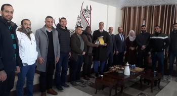  مدير نيابة غزة الجزئية الثانية يستقبل مدراء المباحث في محافظة غزة 