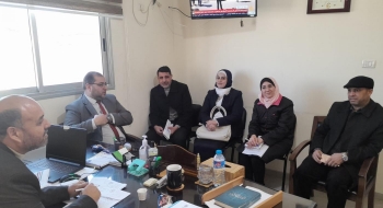 نيابة جرائم الأموال تجتمع مع وفد من نقابة الصيادلة في فلسطين في قطاع غزة