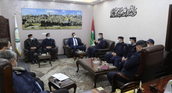 النائب العام يستقبل مدير شرطة محافظة غزة وضباط مراكزها في مكتبه