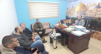 نيابة الوسطى الجزئية تجتمع مع مراقب عام وزارة الداخلية في المحافظة الوسطى