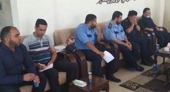 رئيس نيابة غزة الثالثة ومدير المكتب الفني ومدراء التنفيذ يؤكدون على التنسيق المشترك وسرعة تنفيذ الأوامر القضائية