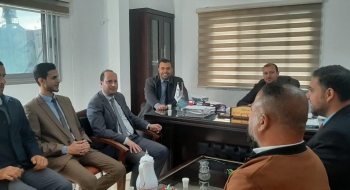 نيابة الوسطى الجزئية تزور نيابة الوسطى الكلية لتجويد سير العمل