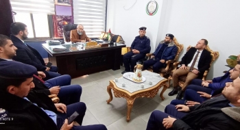 مدير نيابة خانيونس الجزئية يعقد اجتماعاً مع مفتشي تحقيق مراكز شرطة خانيونس