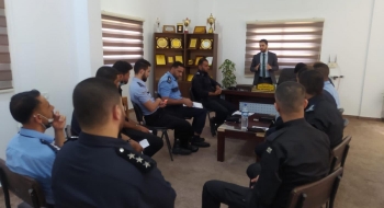 نيابة شمال غزة الجزئية وبالتعاون مع إدارة مركز شرطة بيت لاهيا تعقد ورشة تدريبية لكادر تحقيق المركز