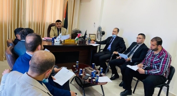 مدير  نيابة غزة الجزئية الثانية  ورئيس غزة الكلية يؤكدان علي الارتقاء بجودة الخدمات القضائية وتيسير إجراءات المواطنين