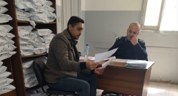  قسم السكرتارية والأرشيف بنيابة غزة الجزئية الثانية يعقد اجتماعاً مع قسم الأرشيف بمركز شرطة الرمال