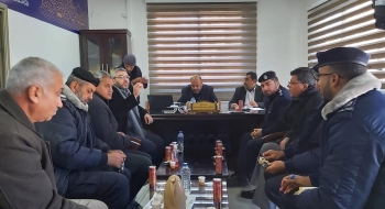 نيابة غزة الجزئية الدائرة الثالثة تعقد اجتماعاً مع الشؤون القانونية والتفتيش والمتابعة لبلدية غزة وشرطة البلدية لبحث سبل التعاون المشترك