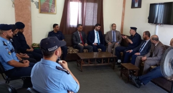 نيابة غزة الجزئية الثانية تجري زيارة تهنئة لمدير مركز شرطة الشاطئ