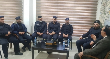 نيابة غزة الجزئية الثالثة تستقبل وفداً من قيادة شرطة البلدية بمحافظة غزة