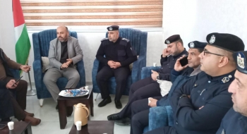 نيابة جرائم الأموال تجتمع بمدير شرطة محافظة غزة والوفد المرافق له