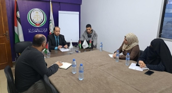 مدير نيابة الوسطى الجزئية يناقش آليات تنظيم العمل مع دائرة الشيكات
