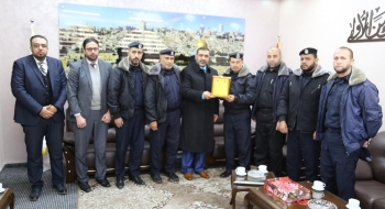 مدير شرطة محافظة الوسطى يهنىء النيابة العامة لحصولها على جائزة النزاهة لعام 2019
