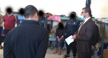 نيابة دير البلح الكلية تتفقد النزلاء بمركز إصلاح وتأهيل الوسطى