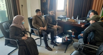 نيابة غزة الجزئية الأولى تعقد اجتماعاً مع دائرة الجرائم الإلكترونية بمحافظة غزة