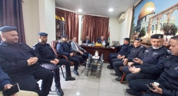 نيابة غزة الجزئية الثانية تستقبل وفداً من من شرطة البلديات