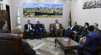 النائب العام يستقبل وفد من الكتلة الإسلامية في نقابة المحامين، لتهنئته بحصول النيابة العامة على جائزة النزاهة لعام 2019م على مستوى الوطن