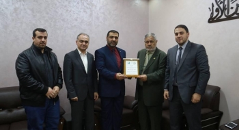 تكريم النائب العام المستشار ضياء الدين المدهون لمعهد بيت الحكمة