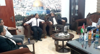 مدير نيابة رفح  يستقبل رئيس بلدية  الشوكة  ويؤكد على التعاون لتحقيق المصلحة العامة وخدمة الجمهور