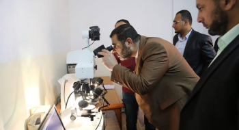 خلال زيارته للإدارة العامة للأدلة الجنائية