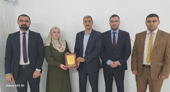 نيابة الشمال الكلية تكرّم وكيل نيابتها عِرفاناً بجميل جهدها في نهاية فترة عملها في النيابة
