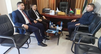 مدير  نيابة غزة الأولي يستقبل مدير شرطة بلدية غزة ويؤكدان على تعزيز حماية المستهلك