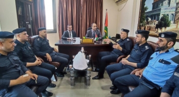 رئيس نيابة غزة الجزئية الثالثة يستقبل مدير مركز شرطة الشاطئ لتعزيز العلاقة التكاملية
