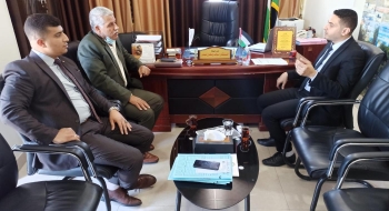 مدير نيابة غزة الأولي  يستقبل مدير عام شؤون العشائر بالداخلية