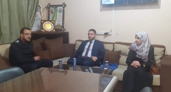 مدير نيابة غزة الدائرة الأولى يلتقي مدير شرطة التفاح والدرج ويؤكدان على تعزيز التعاون الاجرائي وتجويد الخدمات العدلية