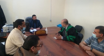 نيابة رفح  الكلية  ومحكمة الصلح يناقشان سبل تعزيز خدمة المواطنين وارساء العدالة