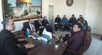 نيابة غزة الجزئية الثانية تعقد اجتماعاً مع مكافحة المخدرات في محافظة غزة