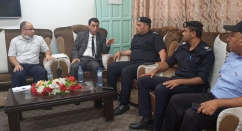 التفتيش القضائي يجري جولات تفتيشية علي مركزي شرطة التفاح والدرج والشجاعية: