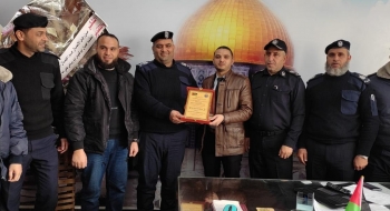  قيادة مركز شرطة الشجاعية تكرّم نيابة غزة الأولى لتمتِين العلاقة التكاملية 