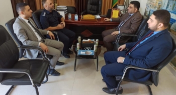 نيابتي غزة الكلية والجزئية الأولى يلتقيان الإدارة العامة للأدلة الجنائية وهندسة المتفجرات