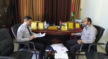 مدير نيابة غزة الاولي  يبحث مع المستشار القانوني لسلطة المياه تعزيز الآليات القانونية لحماية موارد المياه