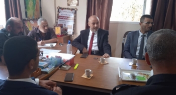 مدير نيابة الوسطي  و مدير الدفاع المدني بالمحافظة ، ويؤكدان  الحرص على تطبيق شروط الأمن والسلامة العامة للمنشآت